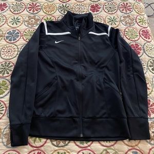 Nike Dry Fit Track Jacket, Black with White accents, Women’s Medium